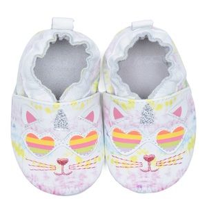 Robeez Girls shoes  size 18-24 
The Caticorn Soft Soles in White-Multi color